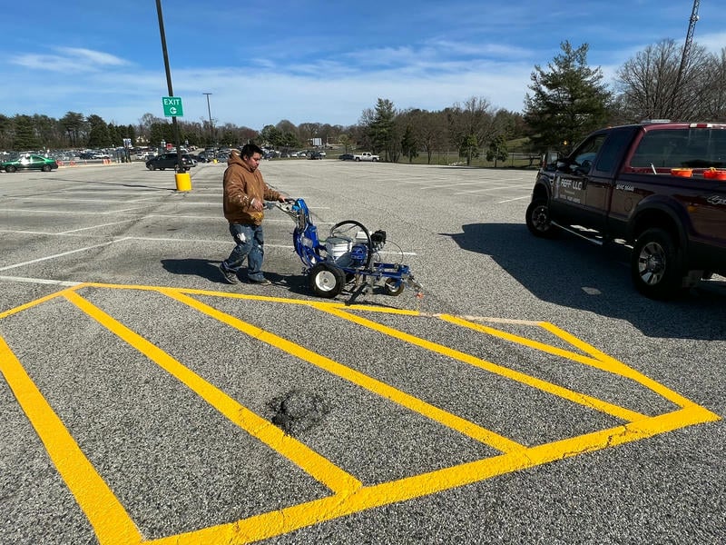 How Often Should a Commercial Parking Lot Be Restriped?